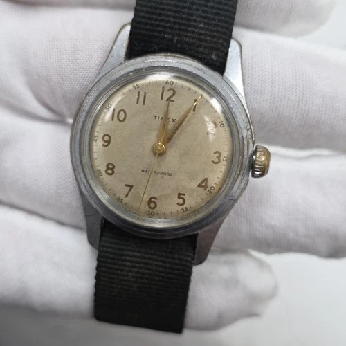 Working Vintage Timex Waterproof US Time Corporation Manual Wind Rare