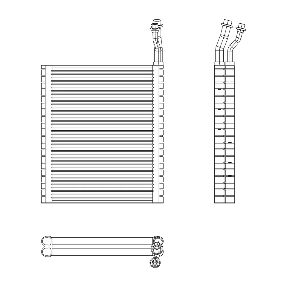 Núcleo evaporador de aire acondicionado para GMC Sierra 1500 Sierra 2500 HD Sierra 2500 HD 2014-2016 Foto 4 de 4