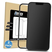 2 Pack Matte Glass Screen Protector for iPhone 16e / iPhone 14 / iPhone 13 /