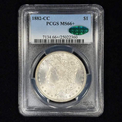 1882-CC $1 MS66+ PCGS CAC Morgan Silver Dollar - High Grade Carson City PQ Gem