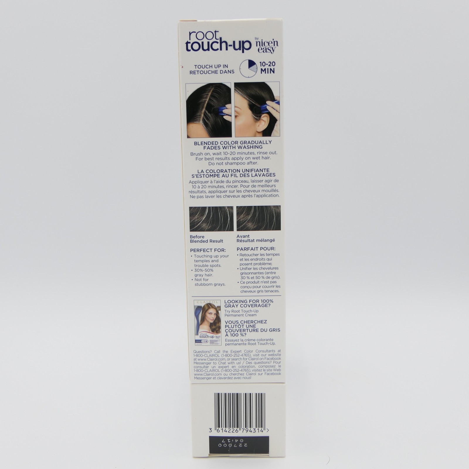 Clairol Root Touch Up Color Blending Gel Black 2 Pack Semi-Permanent Hair Color