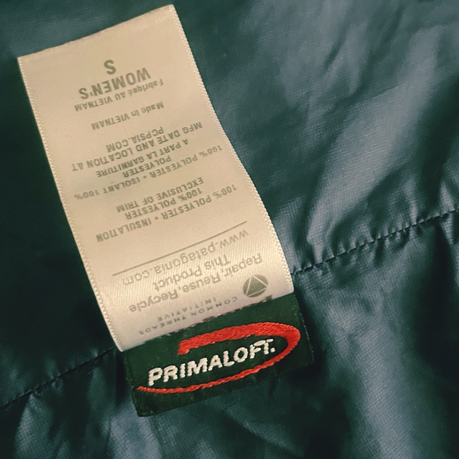 Patagonia Teal Blue Nano Puff Quilted Primaloft Puffer Vest Women’s Sz Small thumbnail 7