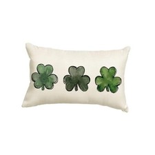  St Patricks Day Clover Throw Pillow Cover2 x 20 Inch Shamrock Cushion Case 1