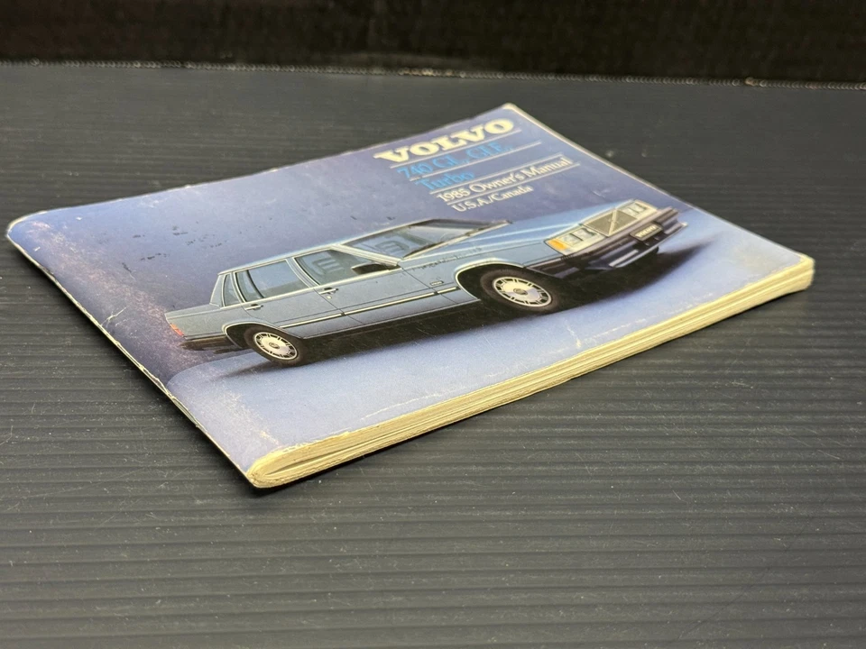 1985 Volvo 740 GL GLE TURBO Owner's Manual OEM Original Foto 3 de 4