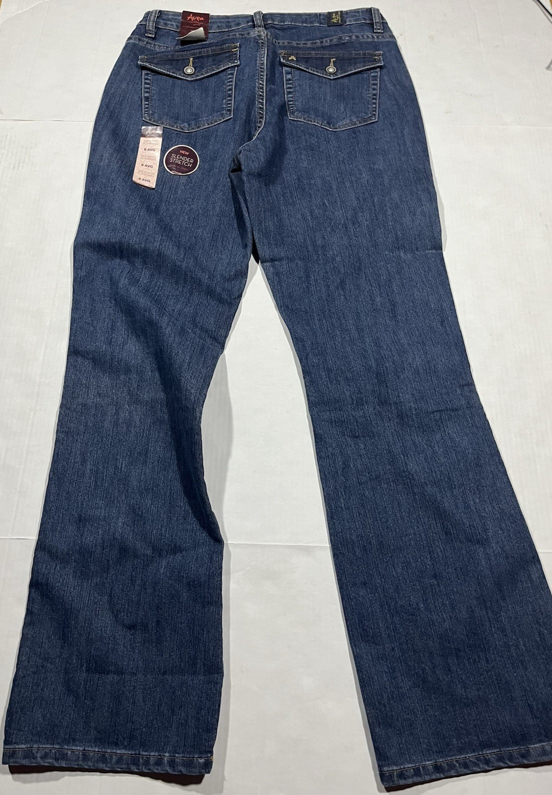 NWT  Wrangler Aura 8AVG Instantly Slimming Bootcut -Flap Bac