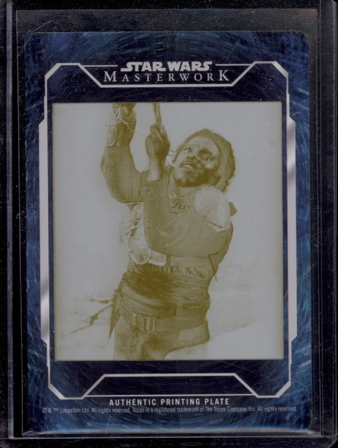 2015 Star Wars Masterwork Lando Calrissian Druckplatte 1/1