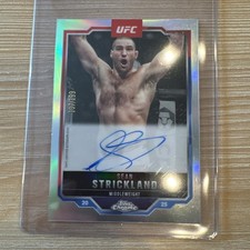 2025 Topps UFC Chrome Sean Strickland Veteran Auto Refractor #/199
