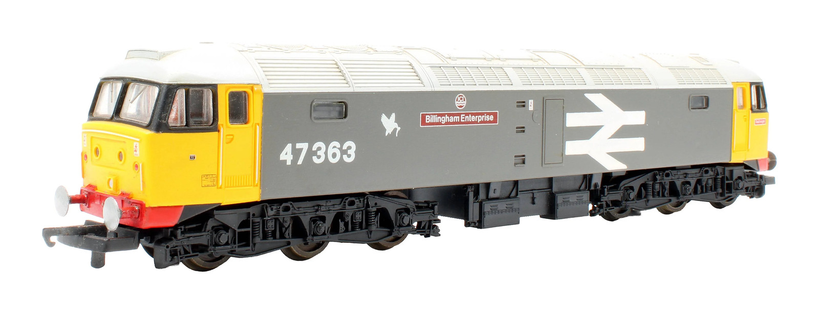 LIMA OO GAUGE L205212 BR GREY CLASS 47 363 'BILLINGHAM ENTERPRISE' DIESEL LOCO