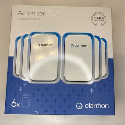 Clarifion Air Ionizer 3 Pack Filterless Plug-In Negative Ion Generator Open Box