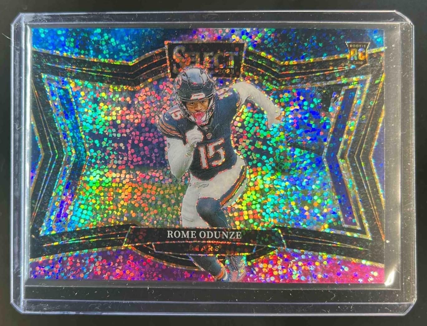 2024 Select Rome Odunze Field SSP Cosmic Rookie RC #405 Bears