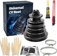Cv Boot Split Replacement Kit With Stainless Steel Clamps - Black Cv Boot Split Replacement Kit With Stainless Steel Clamps - Black