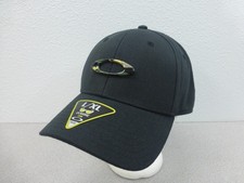 Oakley Men's Tincan Black Hat Cap Metal Camo Icon Logo Flex Size L/XL