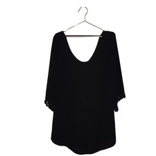 ASTR The Label black  Mini Dress via neck with lace detail size medium