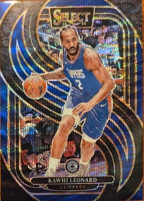NBA, Los Angeles Clippers, Select, Blue Wave, Kawhi Leonard, 21/75, No.105