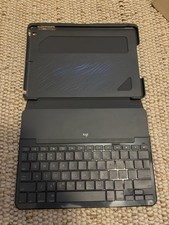 Logitech Slim Folio iPad Keyboard Case Bluetooth Hard Cover Black