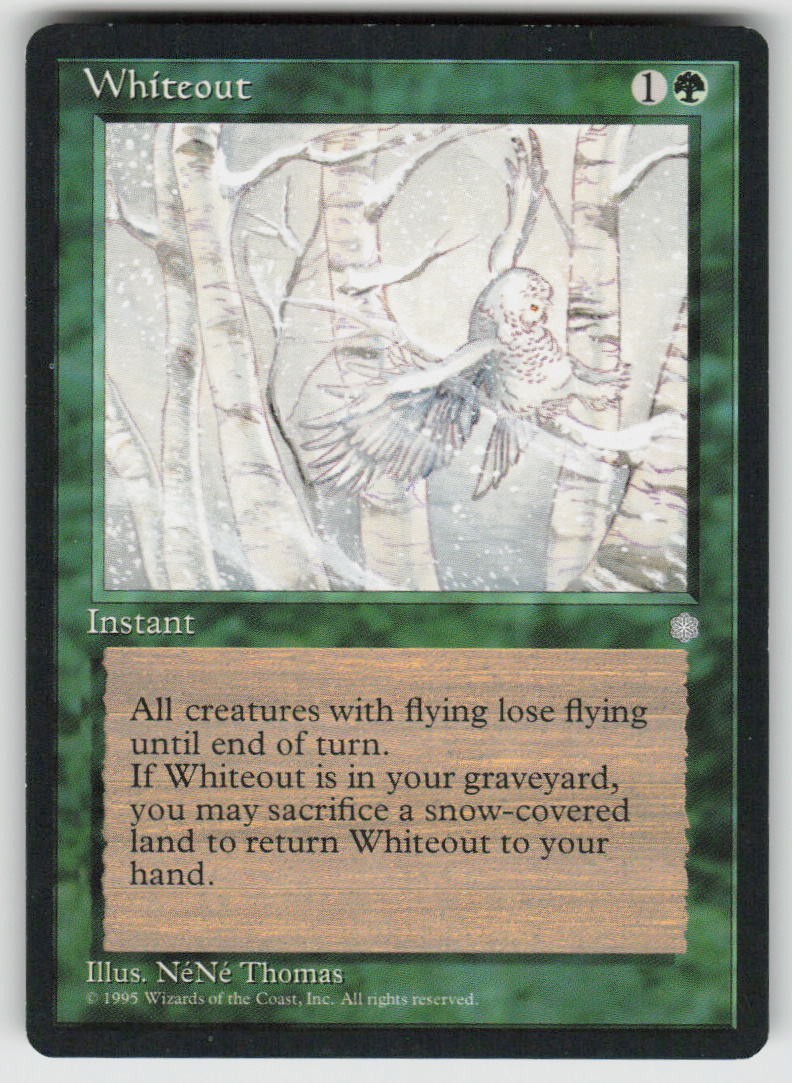 Whiteout Uncommon Ice Age 275 MTG Lightly Played