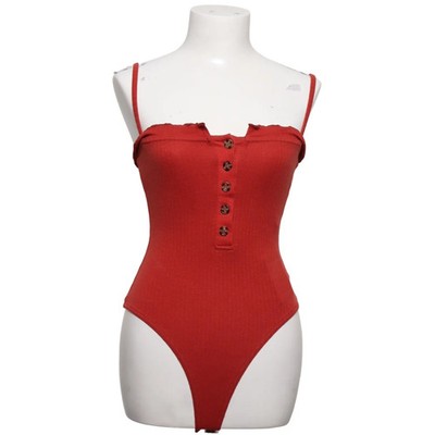Missguided, Body, Größe: 36, Rot, Baumwolle/Elasthan/Polyester, Streifen #9OU