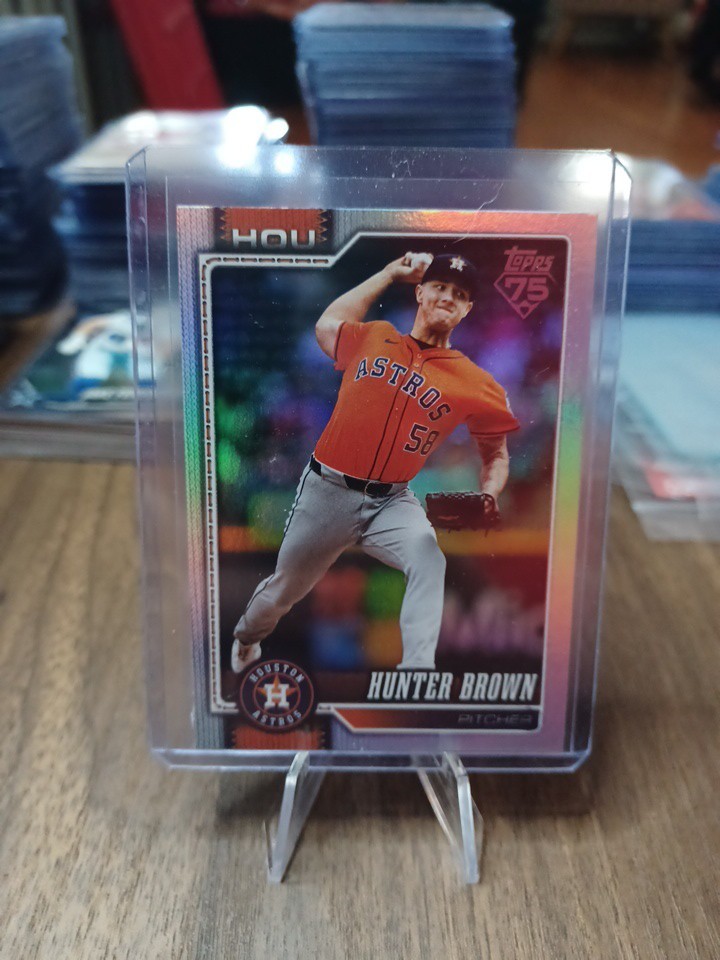 2023 Topps Series 1 Hunter Brown Rainbow Foil #111 Rookie RC Astros