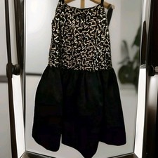 Blush by Us Angels Girls Black Gold Sequin Party Dress Size 16 - Father Daughter