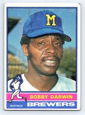 1976 Topps #63 Bobby Darwin Milwaukee Brewers