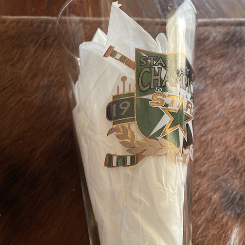 NHL Stanley cup champions DALLAS STARS 1999 Pilsner Flute Beer Drinking glass - Picture 4 of 10