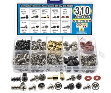 310 PCS PC Computer Screws Kit, Motherboard Standoffs, HDD, SSD, Case, Fan, PSU
