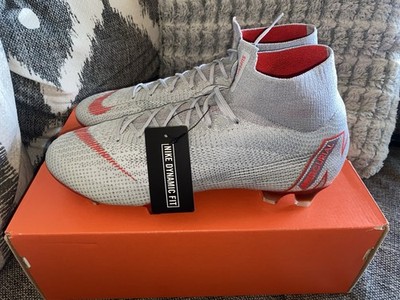 NEW Nike Superfly 6 Elite FG Wolf Grey Crimson Cleats AH7365-061 Mens Size 12.5