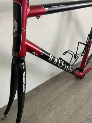 RALEIGH SUPER COURSE FRAME LARGE ALUMINUM / CARBON 2.7 KGS. 130 MM SPACING
