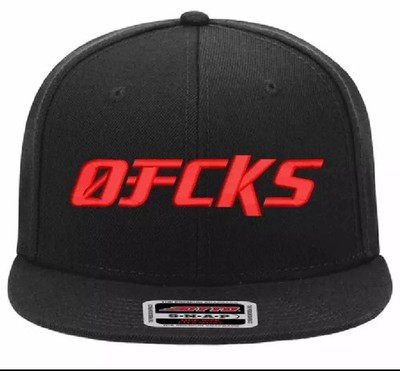 Zero Fuks Given Embroidered Flat Bill Snapback Cap Hat