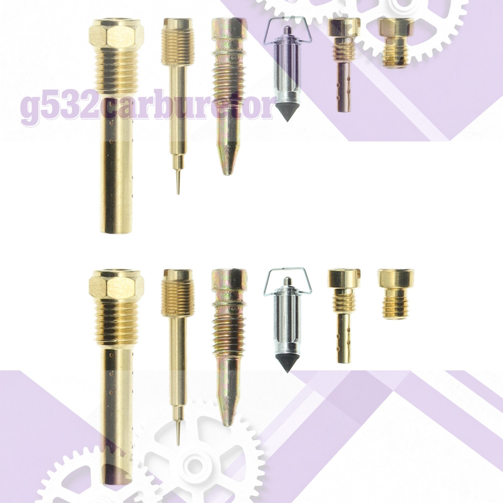 2PCS Kawasaki KLR250 Carburetor repair kit diaphragm Float 2005-1985-US STOCK