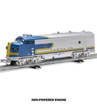 Menards O Gauge Non-Powered SANTA FE BLUEBONNET F3 Diesel Locomotive - Sealed