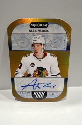 2022-23 Upper Deck Synergy - Rink Ink Rookies Alex Vlasic #RIR-AV Orange /49 ...