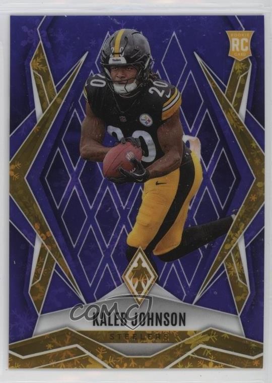 2025 Panini Phoenix Rookies Purple Winter /249 Kaleb Johnson #182 1rw5