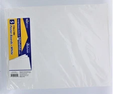 Royal Consumer 11x14 White Poster Board 5 Count Office Supplies 5CT Pack