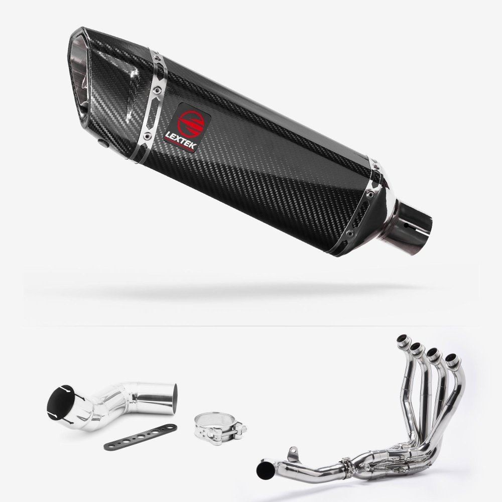 Lextek SP9C  Carbon Fibre Exhaust System 300mm for Kawasaki Ninja 1000SX (20- )