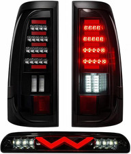 2003-2007 Silverado Sierra Led Tail Lights 3rd Brake Lightcompatible Replacem
