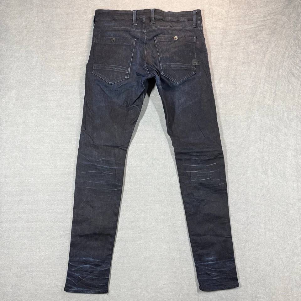 G-Star Raw Powel Super Slim Stretch Dark Blue Denim Tactical Pockets Mens 31x32 - Image 4 of 4