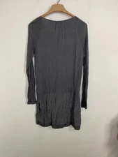 Calypso St Barth Womens Mini Dress Small Gray 100% Silk Resort Beach Vacation