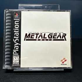 Metal Gear Solid (PlayStation 1 PS1) Game and Case Tested Working