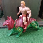 VTG HE-MAN( & BATTLE- CAT(COMPLETE) ACTION FIGURES IUC MOTU 1980S