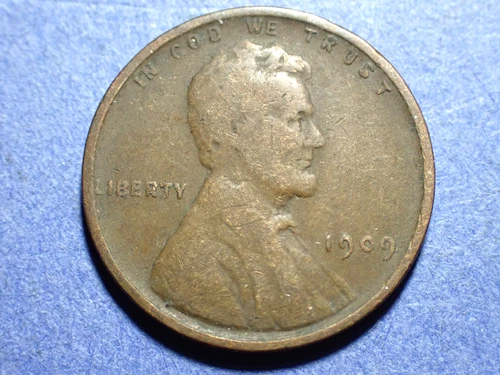 1909-VDB Lincoln cent  Fine