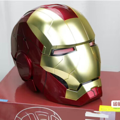Matte Gold 1:1 Iron Man MK5 Helmet Wearable Mask Voice-control