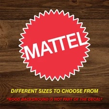 MATTEL LOGO VINYL STICKER DECAL US MADE CAR TRUCK BUMPER WINDOW