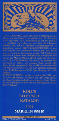 Koll's Kompaktkatalog Märklin Price Guide 00/H0 2025 German Text