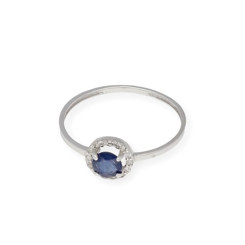 Anillo Rubí y Diamantes Oro Blanco Complementos de Mujer Joyería de Moda - Imagen 6 de 13