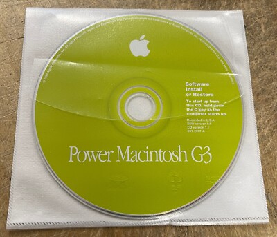 Apple Power Macintosh G3 Mac OS8.6 Install CD | eBay