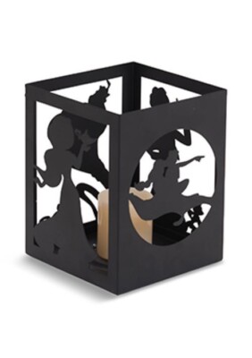 Aladdin Character Silhouette Candle Holder Disney Movie Club NEW IN BOX 