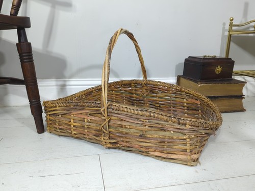 Wicker Trug'Flower Basket'1900-1910 English Original Condition Rare Prop Display - Picture 7 of 24