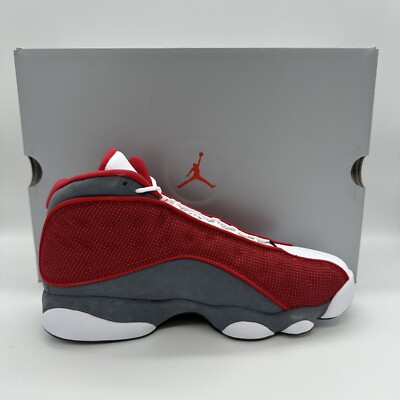 シューズ(男性用) AIR JORDAN13 RETRO RED/FLINT GREY Air Jordan 13 Retro Gym Red Flint Grey DJ5982600 Size 7.5 DS Brand