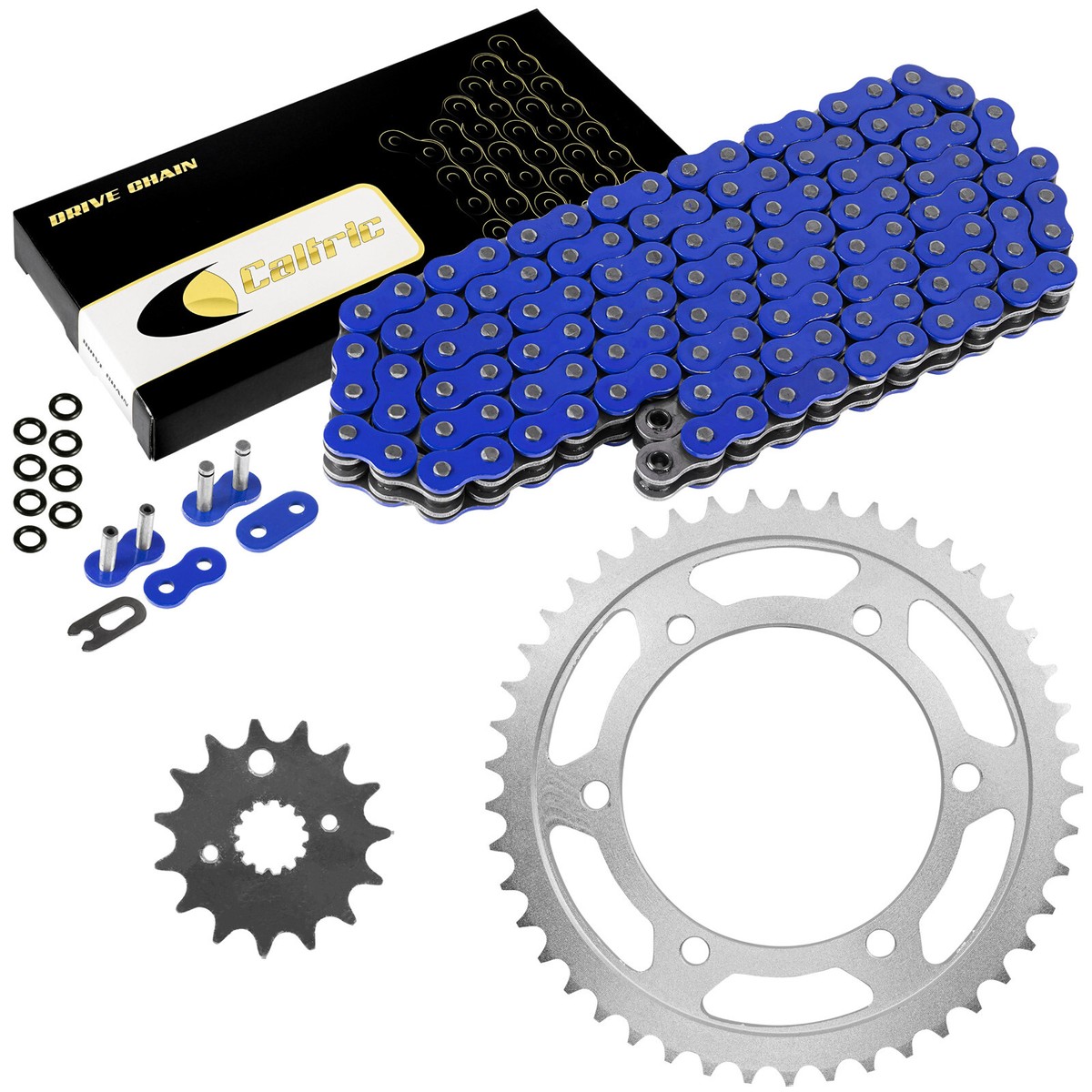 YAMAHA スプロケット Blue O-Ring Drive Chain & Sprockets Kit for Yamaha FZR600R 1990